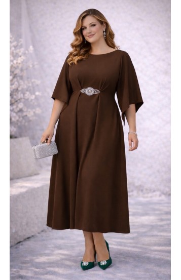 Элария midi платье шоколадное