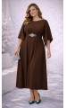 Элария midi платье шоколадное