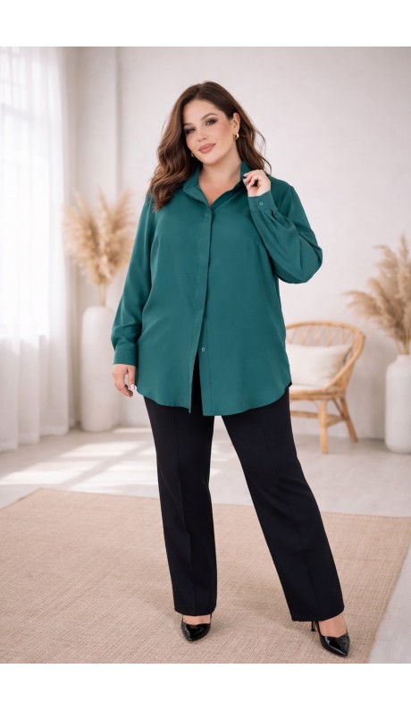 Виона блузка зеленая