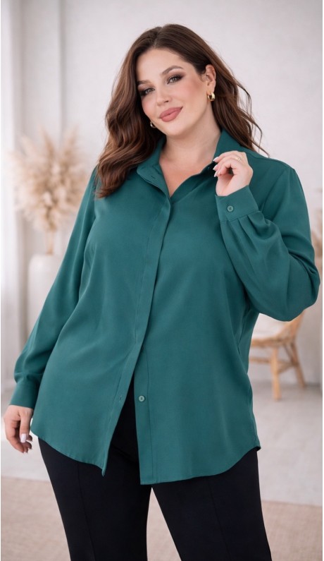 Виона блузка зеленая