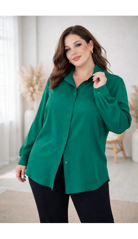 Виона блузка зеленая