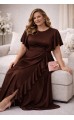 Роше платье в пол шоколадное