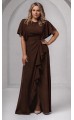 Роше платье в пол шоколадное в наличии