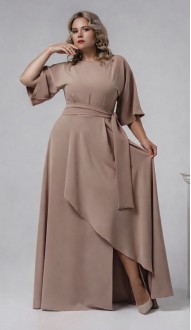 Корса платье в пол капучино