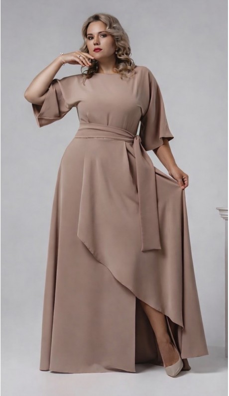 Корса платье в пол капучино в наличии