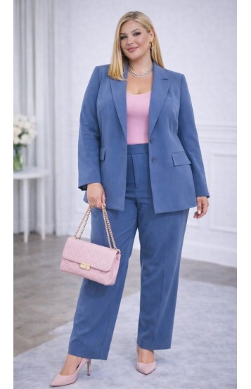 Двинес брючный костюм индиго