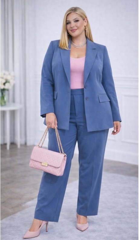 Двинес брючный костюм индиго в наличии