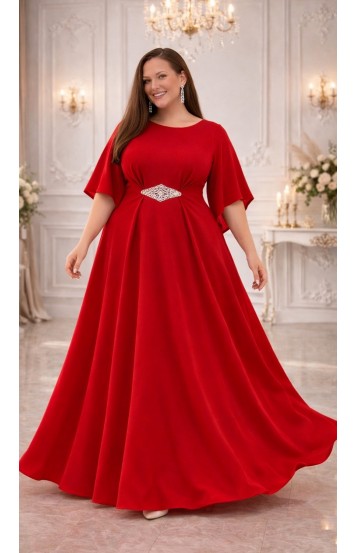 Элария платье в пол красное