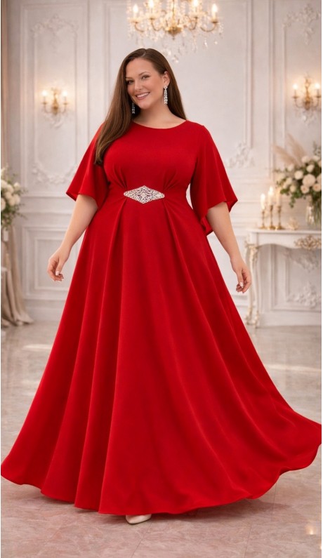 Элария платье в пол красное