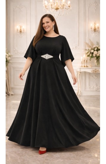 Элария платье в пол черное