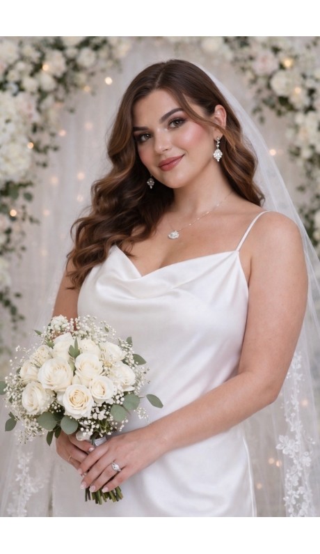 Марина платье-комбинация белое