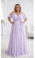 Сантьямо платье в пол лавандовое