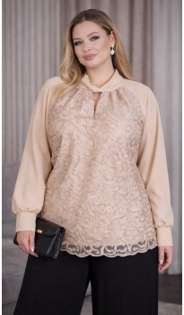 Ариэль блуза бежевая