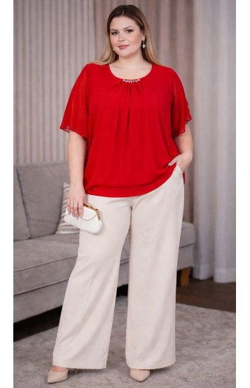 Кристин блуза красная