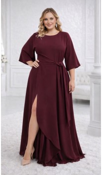 Корса платье в пол бордовое в наличии