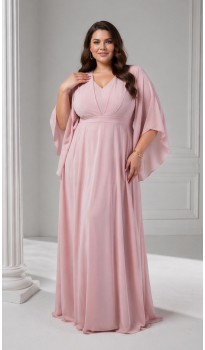 Ламур платье в пол розовая пудра