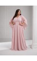 Ламур платье в пол розовая пудра