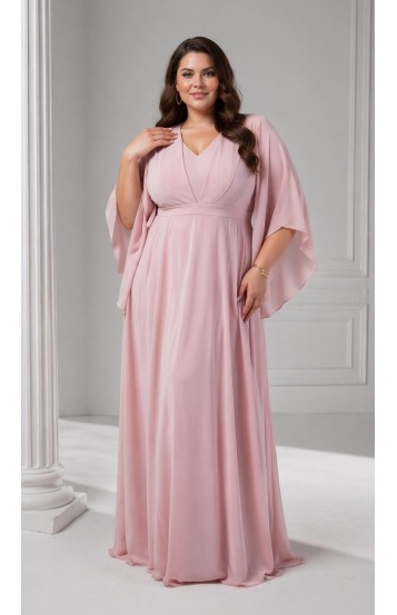 Ламур платье в пол розовая пудра