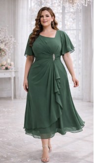 Лиззи платье эвкалипт