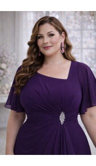 Лиззи платье темно-фиолетовое