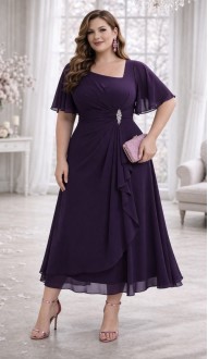 Лиззи платье темно-фиолетовое