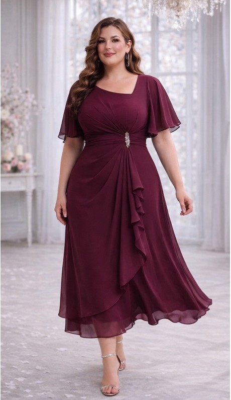 Лиззи платье бургунди