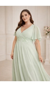 Алисанта платье в пол мятное