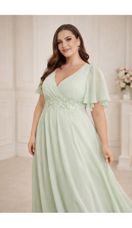 Алисанта платье в пол мятное