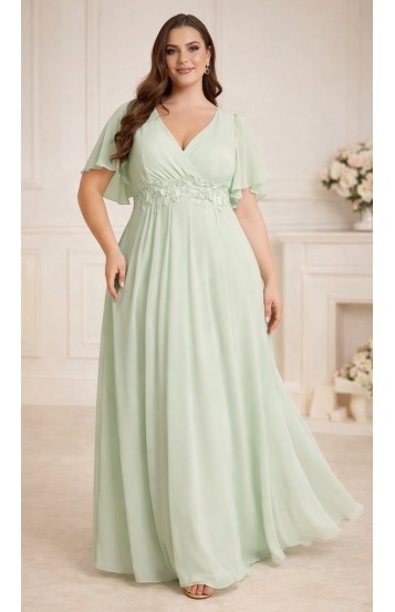 Алисанта платье в пол мятное