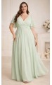 Алисанта платье в пол мятное