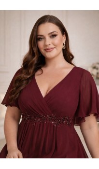 Алисанта платье в пол бургунди в наличии