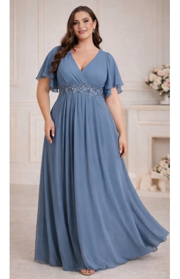 Алисанта платье в пол индиго