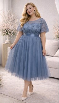 Катрин платье индиго