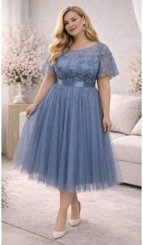 Катрин платье индиго в наличии