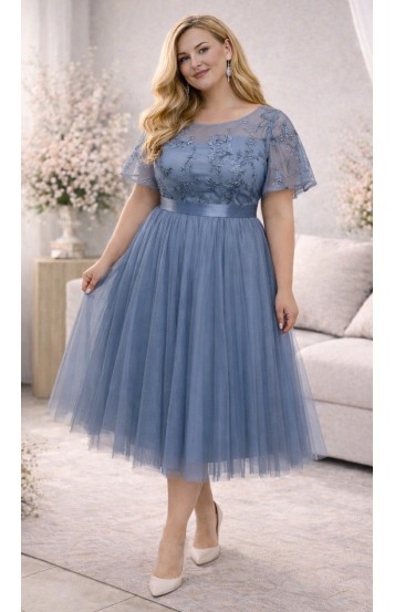 Катрин платье индиго