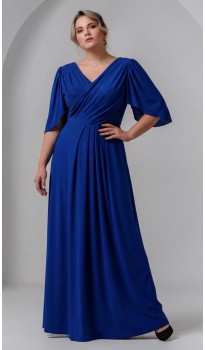 Трина 03 платье в пол электрик