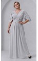 Трина 03 платье в пол светло-серое