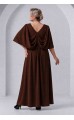Трина 03 платье в пол шоколадное