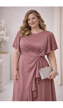 Роше платье в пол пепельная роза