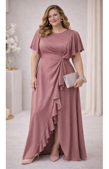 Роше платье в пол пепельная роза