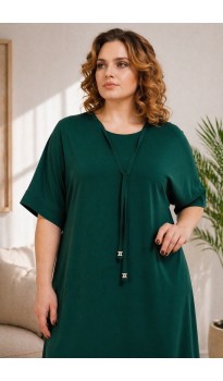 Юрия платье темно-изумрудное