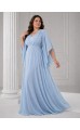 Ламур платье в пол голубое