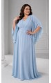 Ламур платье в пол голубое