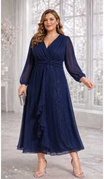 Илина платье темно-синее