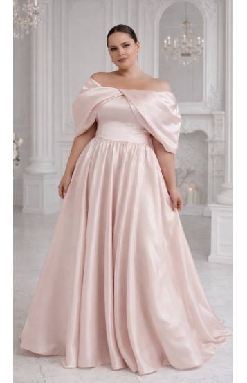 Берлиз платье в пол светлая пудра