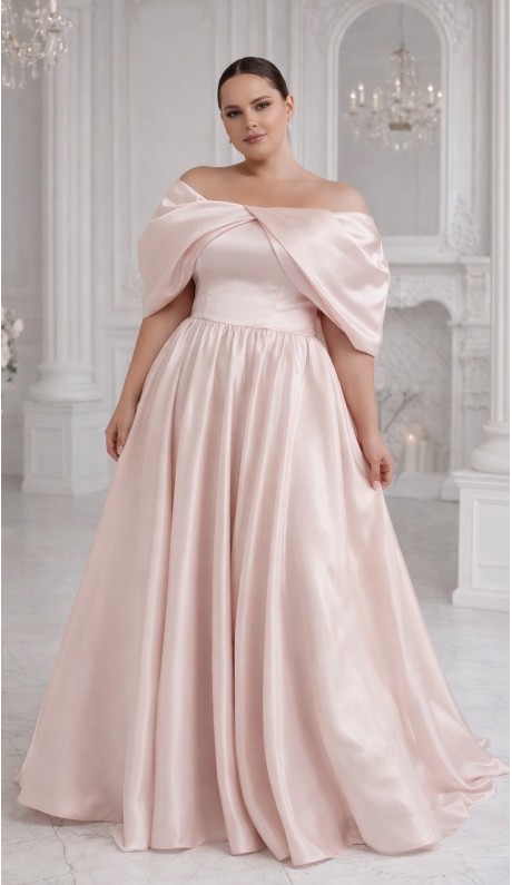 Берлиз платье в пол светлая пудра