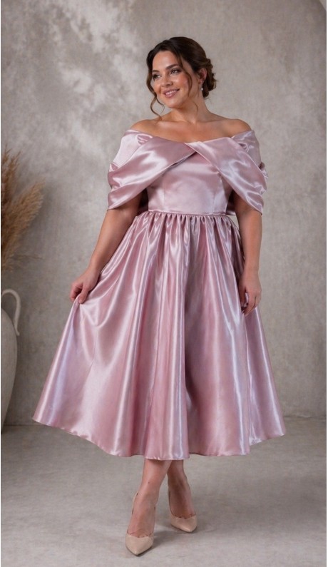 Берлиз платье миди лиловое