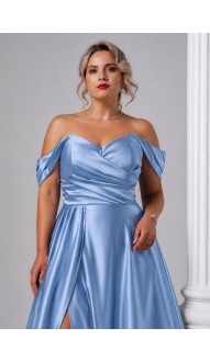 Варина платье в пол голубое