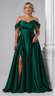 Варина платье в пол изумрудное