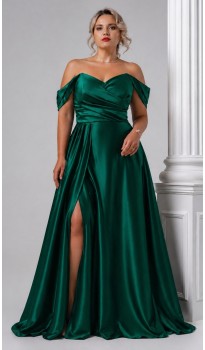 Варина платье в пол изумрудное